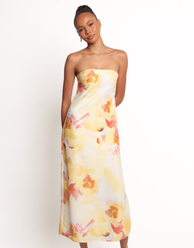 Petal & Pup - Hydra Maxi Dress - Yellow Floral