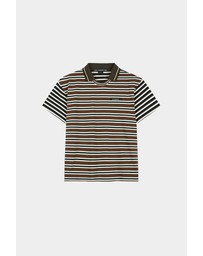 Andersson Bell - Stripe Layered Collar T-Shirt