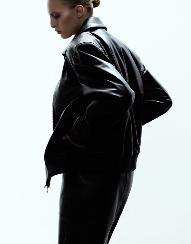 M.N.G - Leather Bomber Jacket