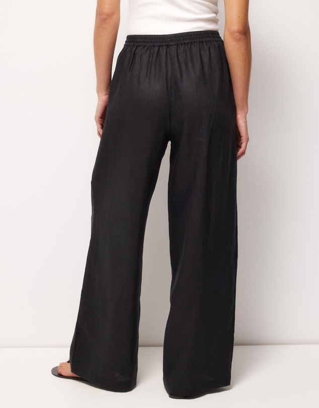 AERE - Contrast Drawcord Linen Pants