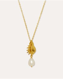 Ottoman Hands - Kai Seashell Pearl Pendant Necklace