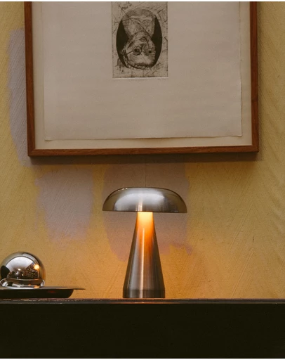 Dennis Did It - Portable Metal Touch Lamp Aluminium