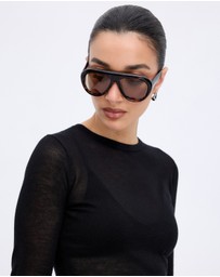 Minima Esenciales - Haze Semi Sheer Knit Top