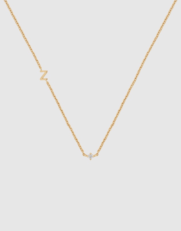 YCL  - Petite Initial Necklace Z