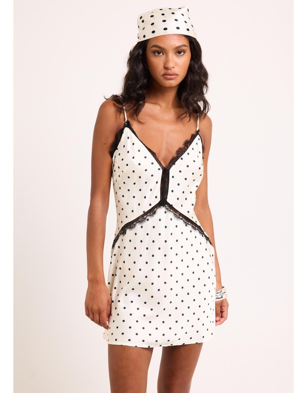 Alice In The Eve - Pamela Polka Slip Mini Dress