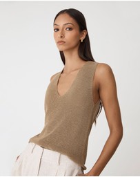 Forcast - Jillian Lyocell Blend Tank