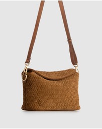 Evity - Clara Suede Leather Grab Bag