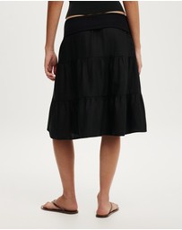 Cotton On - Haven Fold Over Midi Skirt