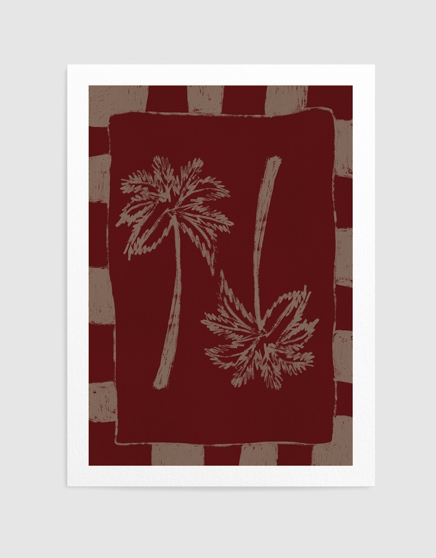 Olive et Oriel - Palm Paradise by Shatha Al Dafai Art Print