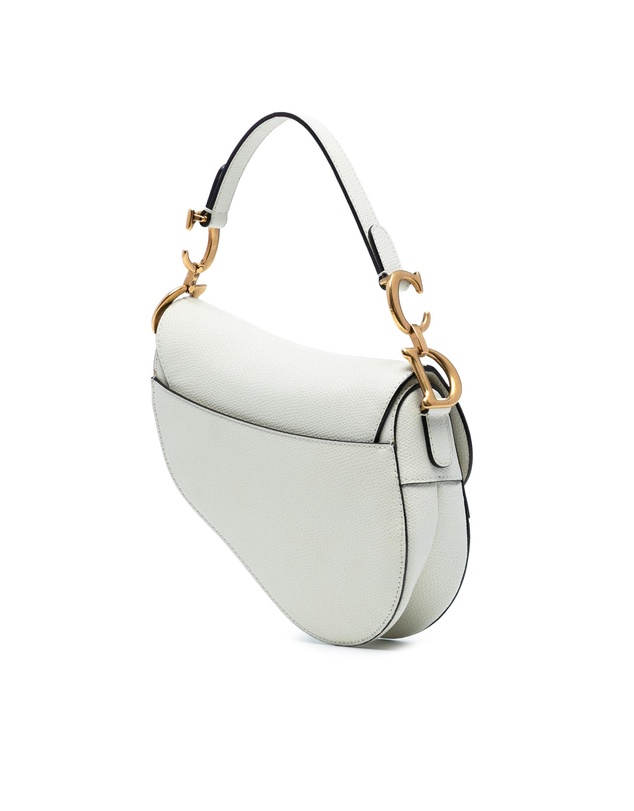 Pre-Loved by Azura Reborn - Pre-Loved Mini Grained Calfskin Saddle Bag