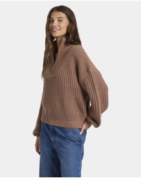 Roxy - Womens So Cozy Half Zip Jumper