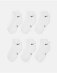 Nike - 6-Pack Cushioned Ankle Socks - Teens