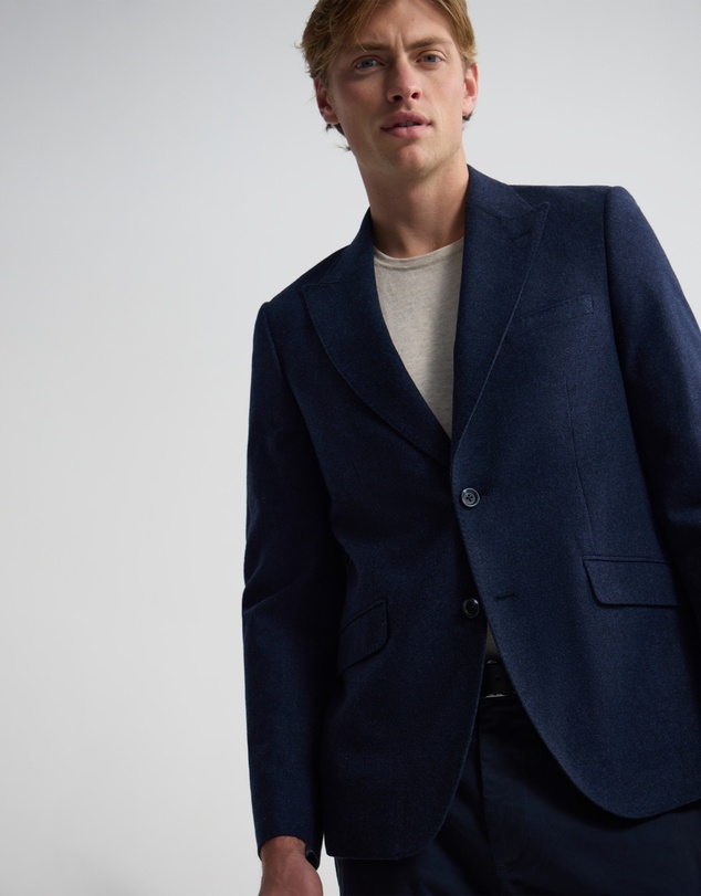 Oxford - Blake Wool Blend Peak Lapel Blazer