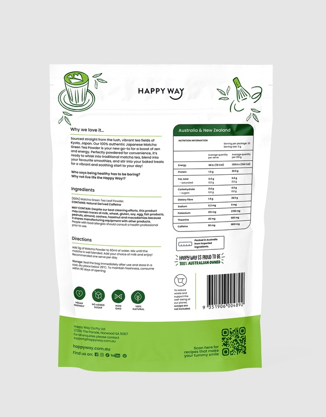 Happy Way - Matcha Green Tea Powder