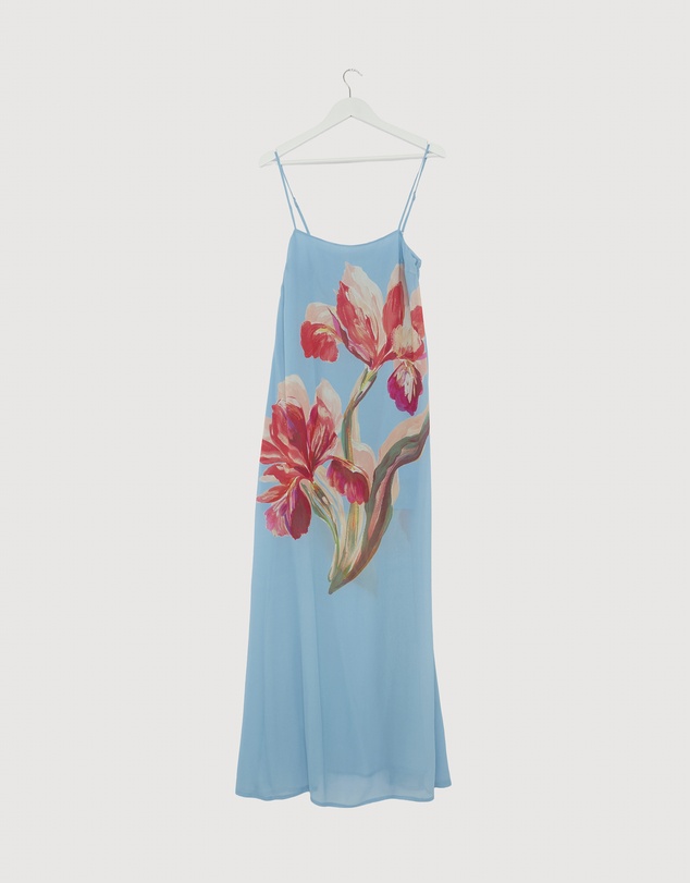 Revibe - Repaired AERE Rosalee Scarf Maxi Dress - AU 10