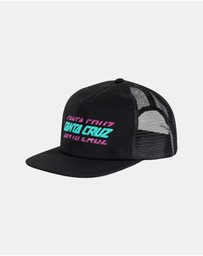 Santa Cruz - Multi Split Strip Trucker Cap - Teens