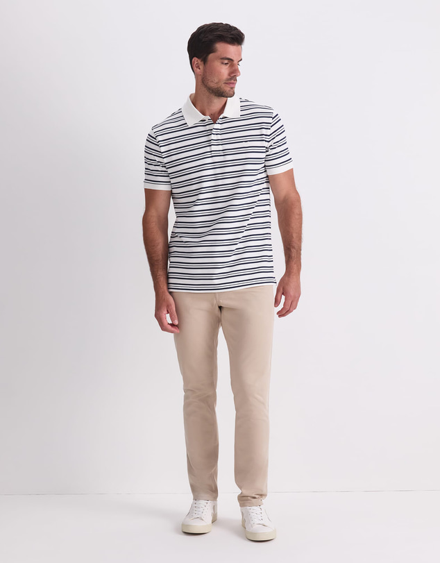 Sportscraft - Sc Stripe Pique Polo