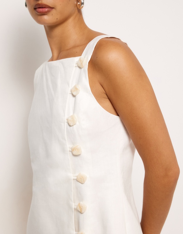 AERE - Sian Linen Mini Dress