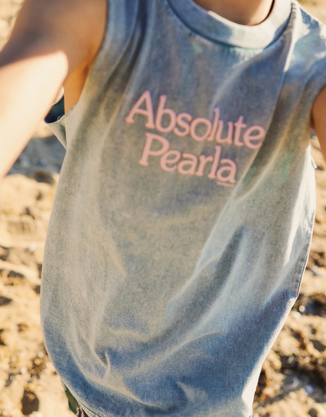 Skwosh - Absolute Pearla Kids Muscle Tank in Light Blue