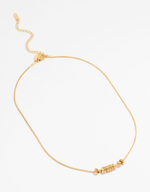 Lovisa - Waterproof Gold Plated Stainless Steel Rondell Necklace