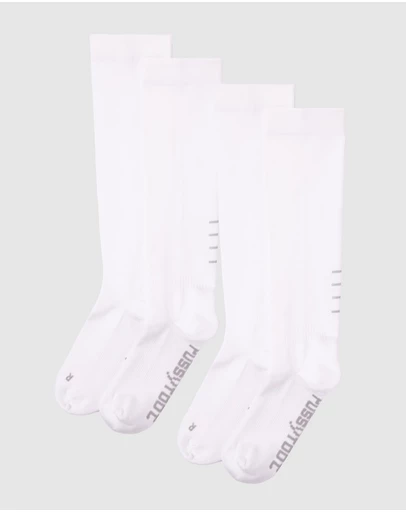 Pussyfoot - 2 Pack Compression Knee High Socks – Supportive & Anti-bacterial