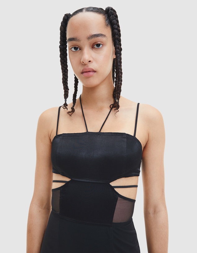 Calvin Klein Jeans - Sheer Panel Bodycon Midi Dress
