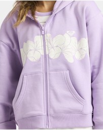 Roxy - Girls 4 to 16 Midnight Hike Brushed Zip Up Hoodie