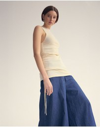 Oxford - April Drawstring Knitted Top