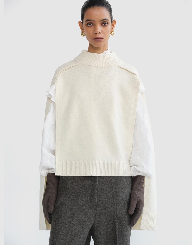 Source Unknown - Noa Wool Cape Sweater