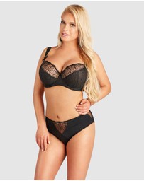 Nessa - Sonata High Waist Full Cut Brief with Embroidery
