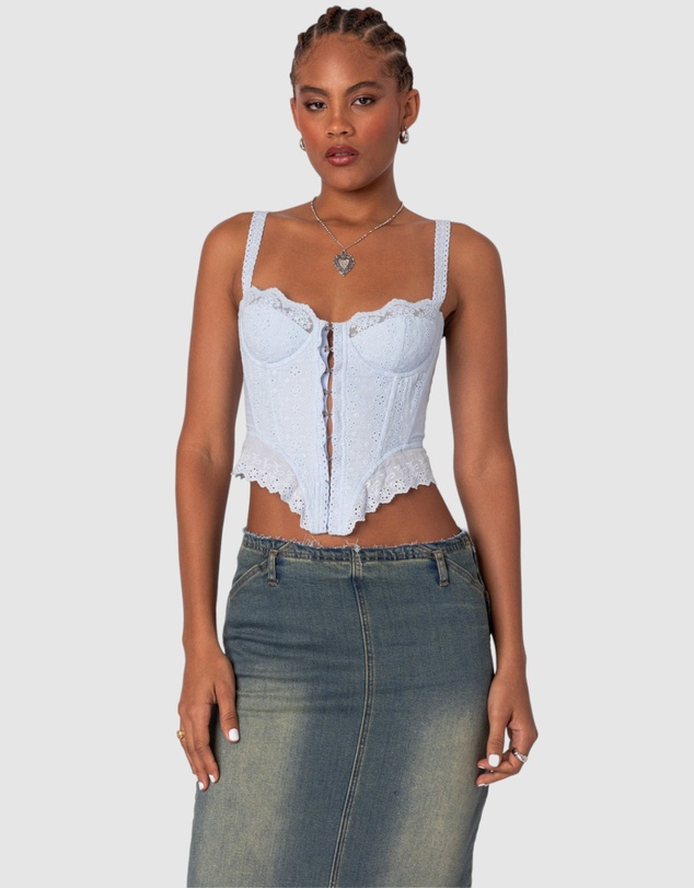 EDIKTED - Asteria Eyelet Corset