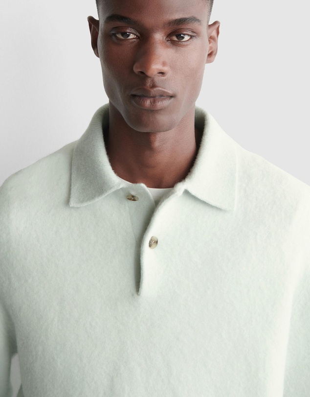 COS - Brushed-Wool Polo Shirt