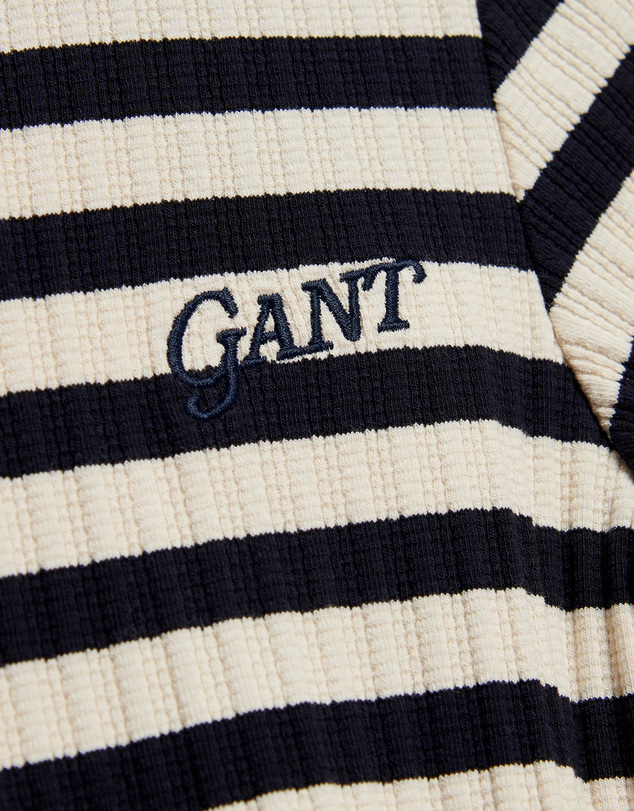 Gant - Striped Rib T-Shirt Dress