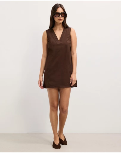 The Fated - Alba V-Neck Mini Dress
