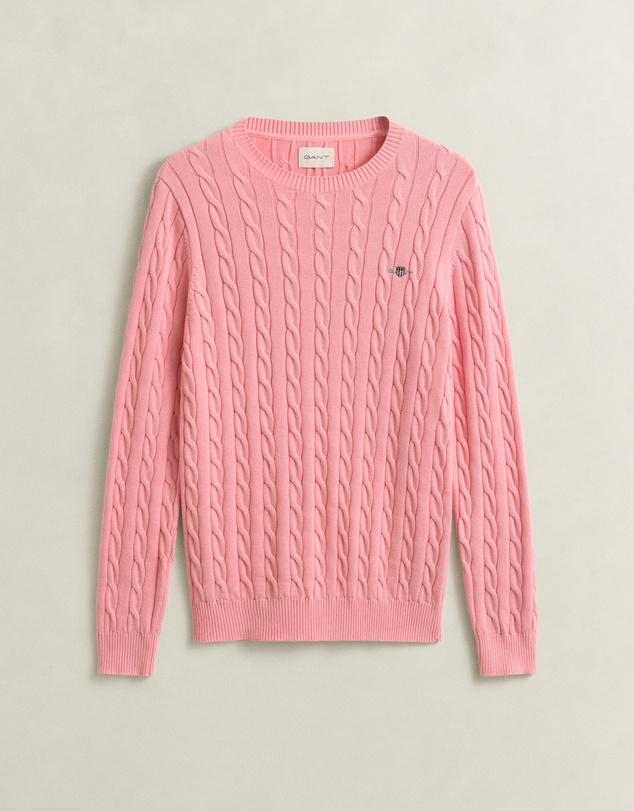 Gant - Cotton Cable Crew Neck