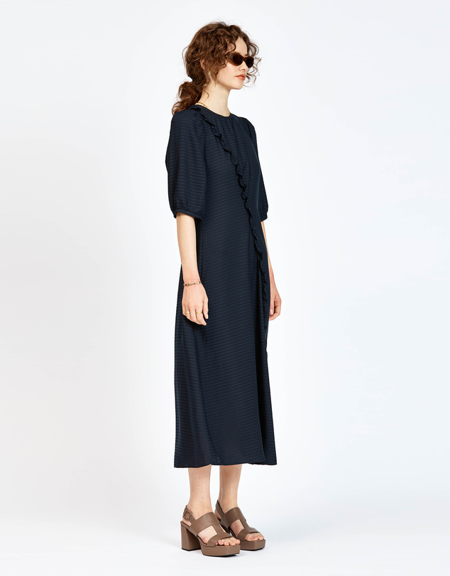 bul - Viola Dress Navy Stripe