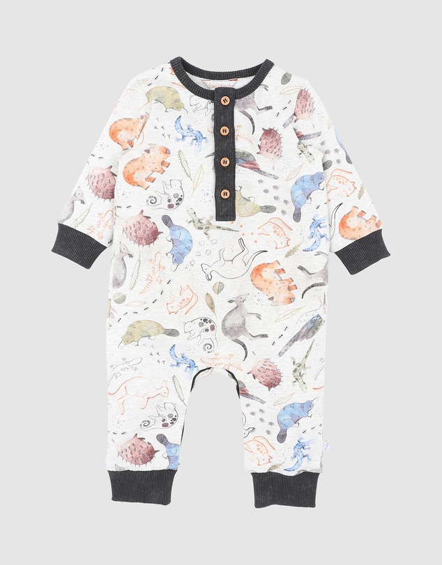 Fox & Finch - Outback Adventure Print Romper - Babies