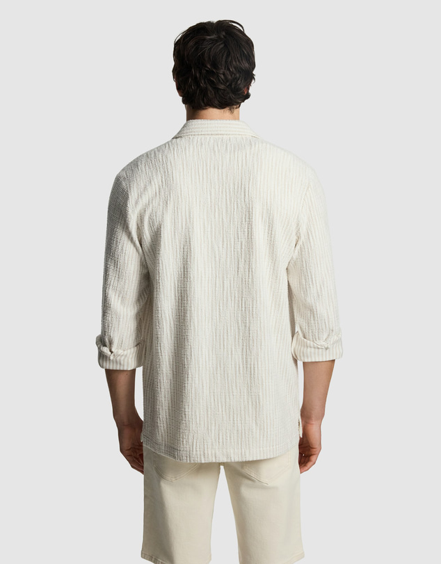yd. - Axis Stripe Textured Shirt