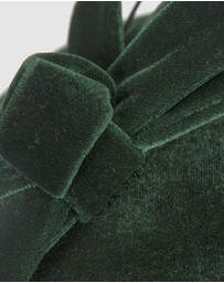 Max Alexander - Velvet Green Winter Pillbox Fascinator