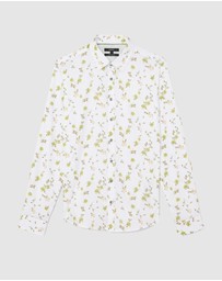 Politix - Botanical Floral Print Long Sleeve Shirt