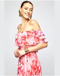 Honey and Beau - Montana Off Shoulder Midi