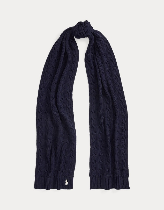 Polo Ralph Lauren - Cable-Knit Cotton Scarf