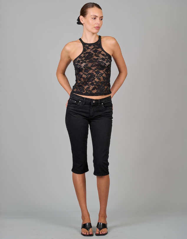 Love and Nostalgia - The Good Girl Super Racer Back - Black