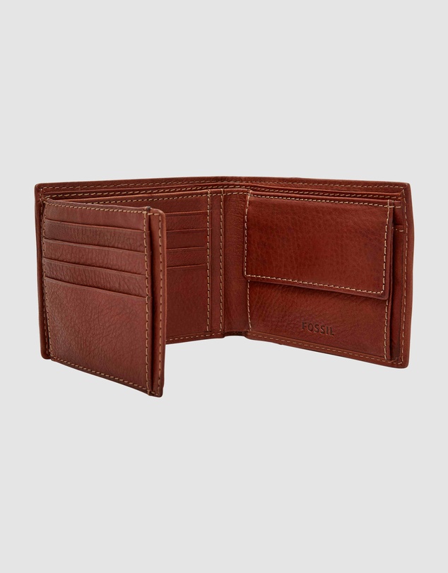 Fossil - Lufkin Brown Wallet