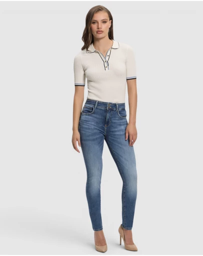 GUESS - Eco High-Rise Skinny Fit Shape Up Jeans