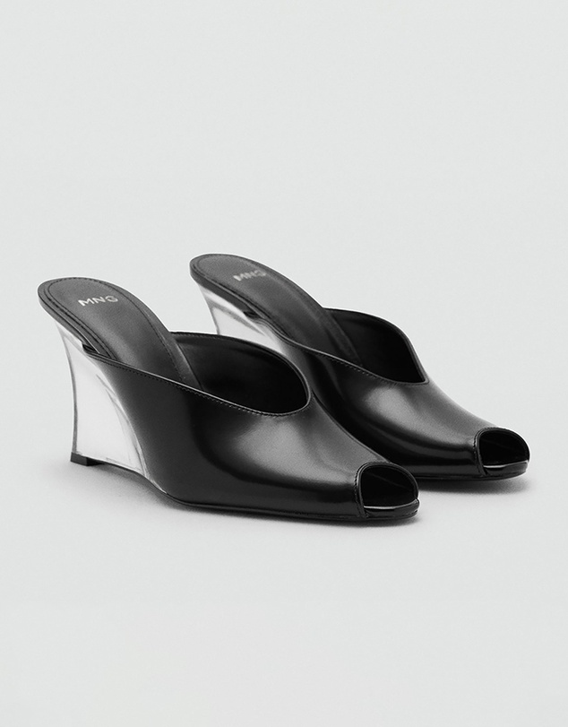 M.N.G - Leather Wedge Shoe