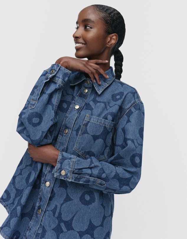 Marimekko - Maridenim Vaihe Unikko jean shirt
