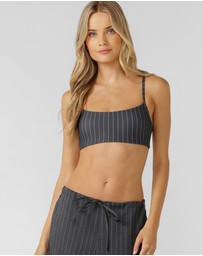 Lorna Jane - Effortless Pinstripe Sports Bra