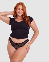 Bras N Things - Susannah Brazilian Knicker - Black