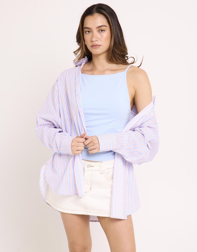 Subtitled - Coby Crisp Oversized Long Sleeve Shirt